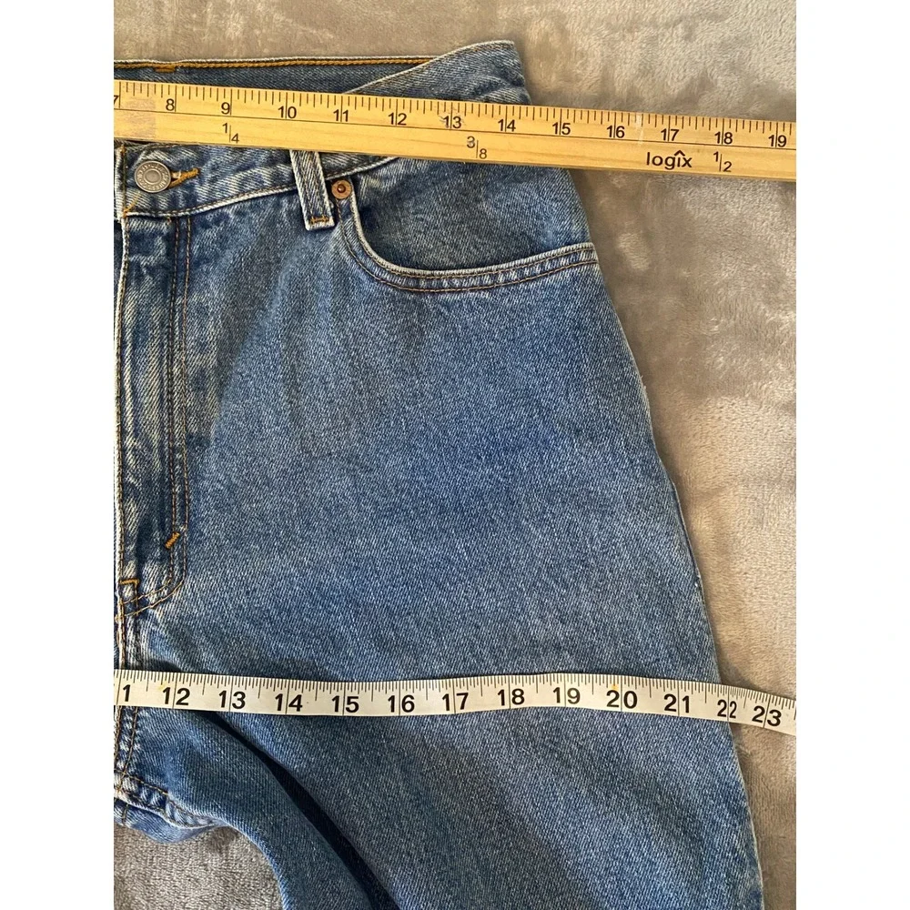 VTG Levi's Jeans Sz 10 S Faded Blue 550 Relaxed Fit Tapered Leg High Rise 90s‎